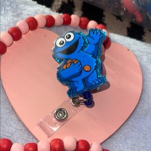 Blue Cookie Monster Badge Reel